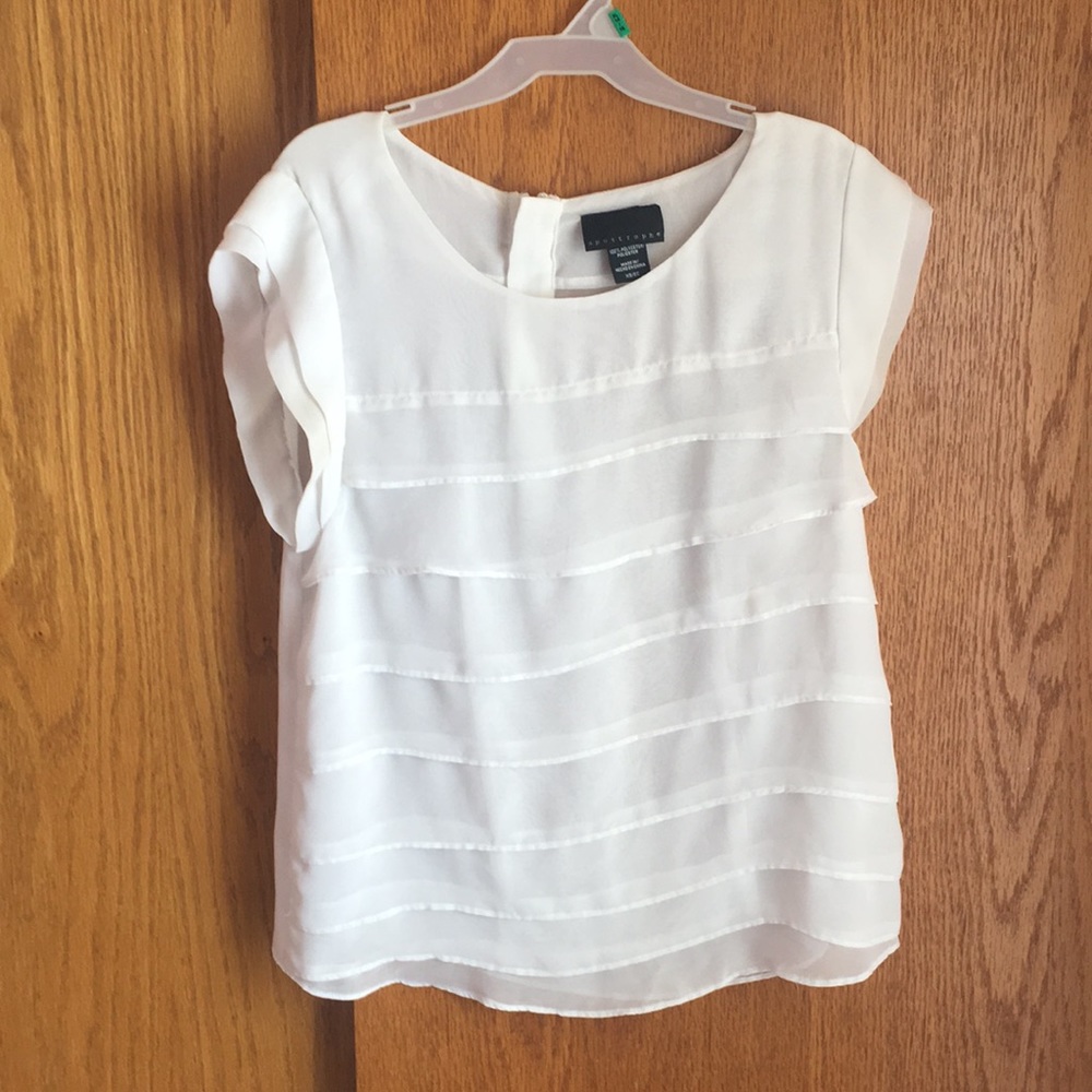 White Sheer Layered T-Shirt✨
